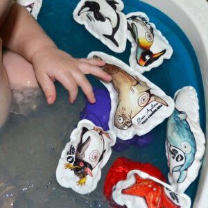 "set de animalitos argentinos para jugar juguetes didácticos de tela sustentables - juegos para la familia - animales argentinos - tarjetas educativas - juguetes blandos primera - para jugar en el agua "
